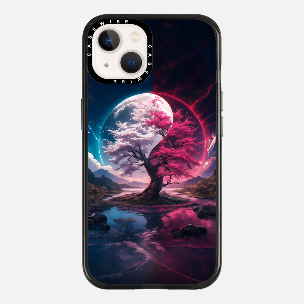 Cherry Blossom Sakura Yin and Yang - Etui