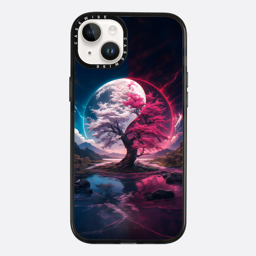 Cherry Blossom Sakura Yin and Yang - Etui