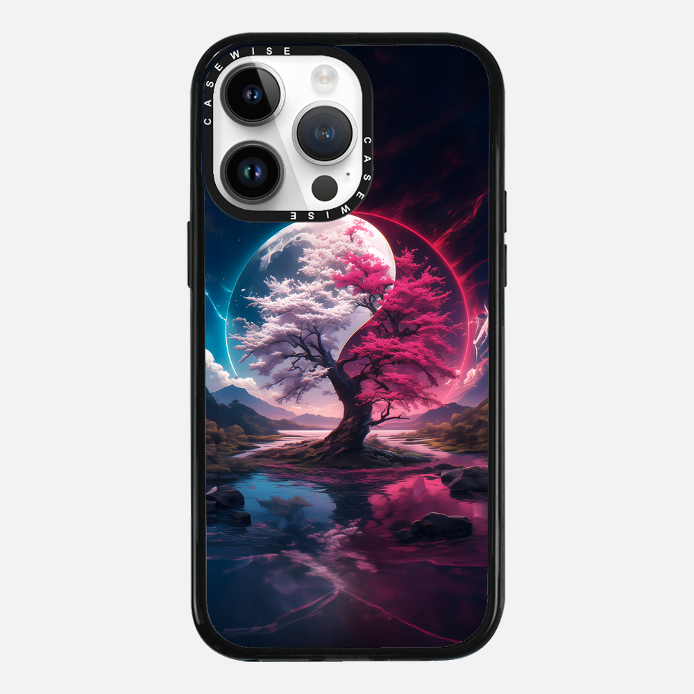 Cherry Blossom Sakura Yin and Yang - Etui
