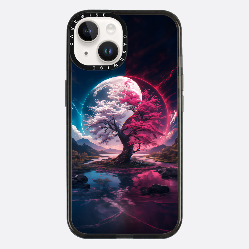 Cherry Blossom Sakura Yin and Yang - Etui