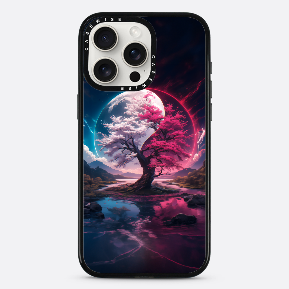 Cherry Blossom Sakura Yin and Yang - Etui
