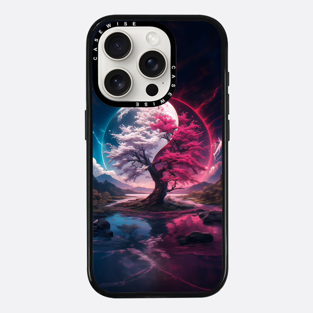 Cherry Blossom Sakura Yin and Yang - Etui