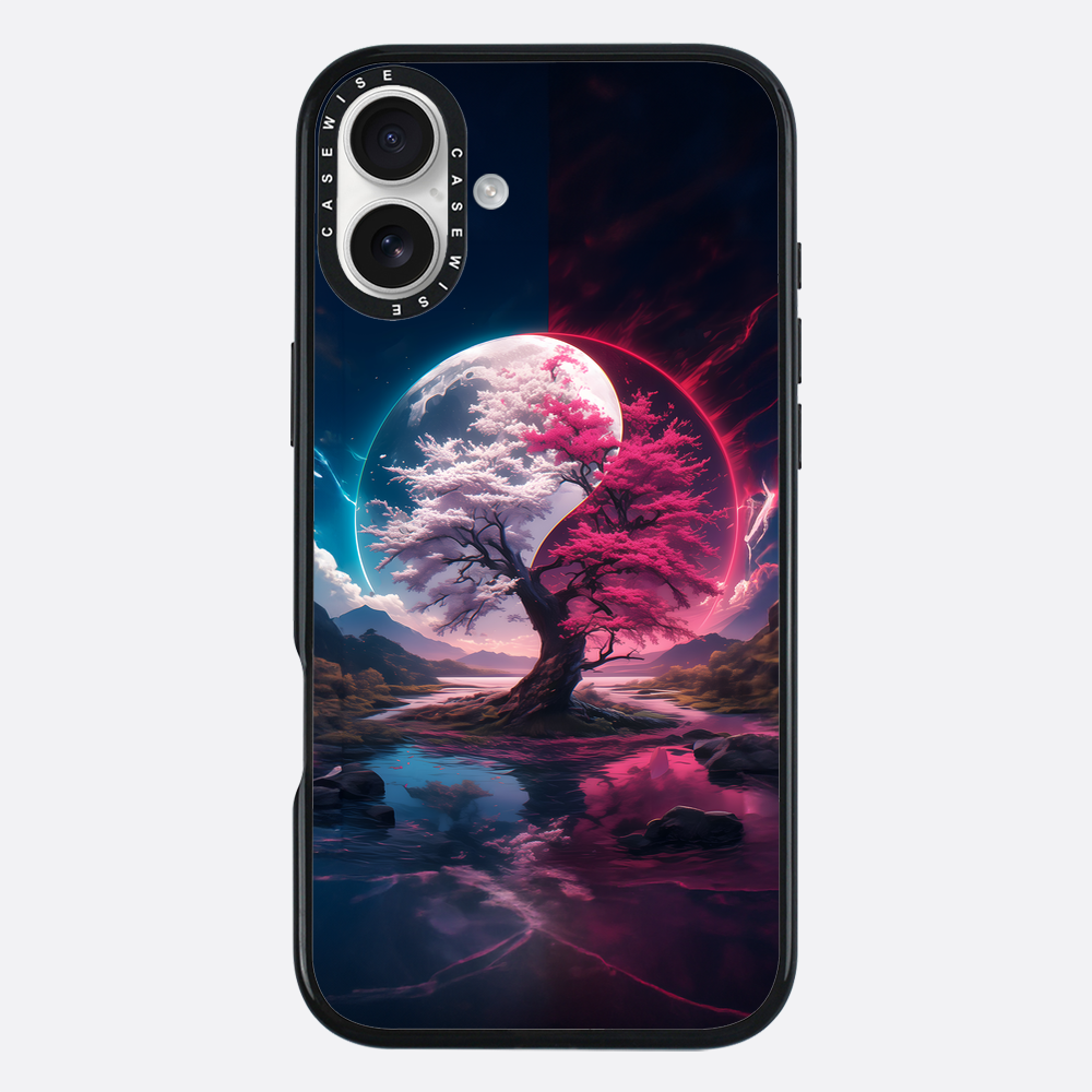 Cherry Blossom Sakura Yin and Yang - Etui