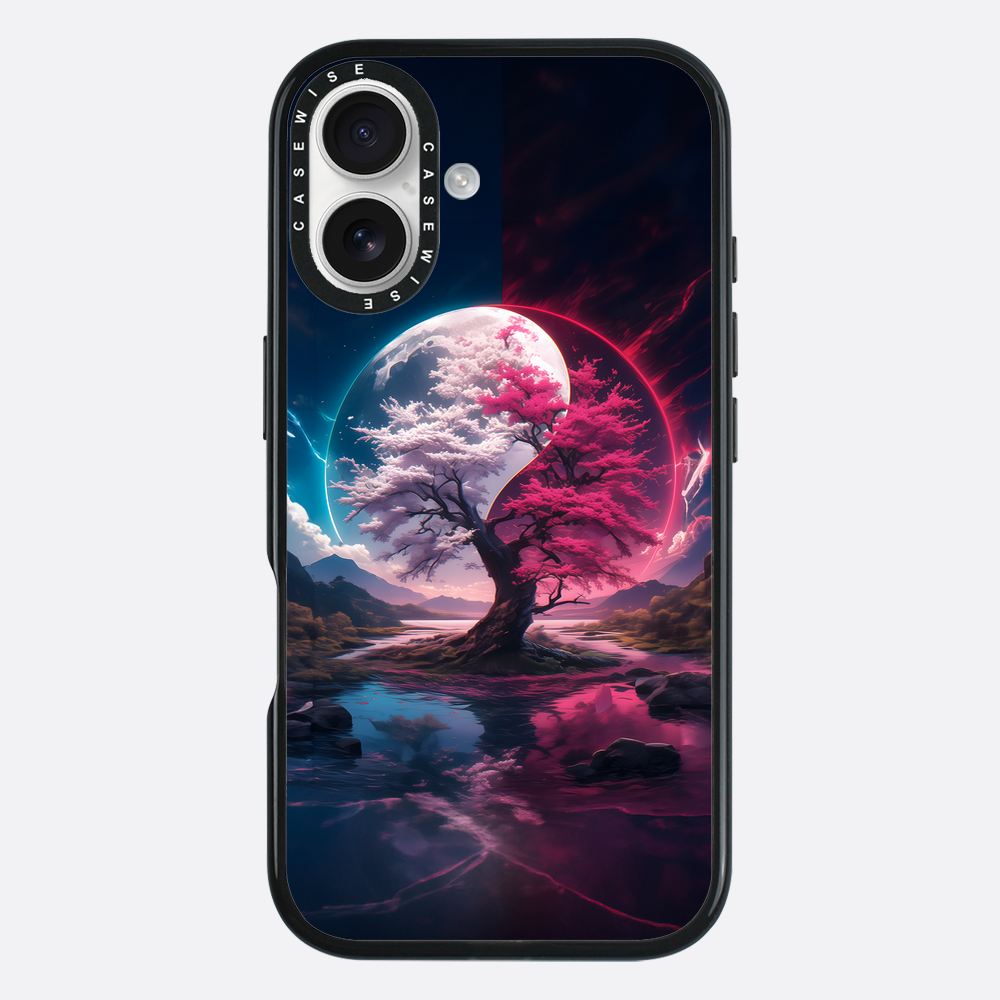 Cherry Blossom Sakura Yin and Yang - Etui
