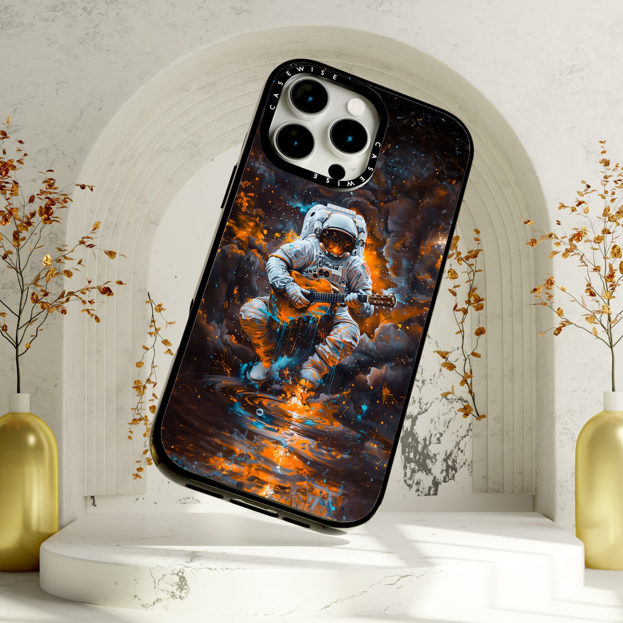 Astronaut playing Guitar - Etui