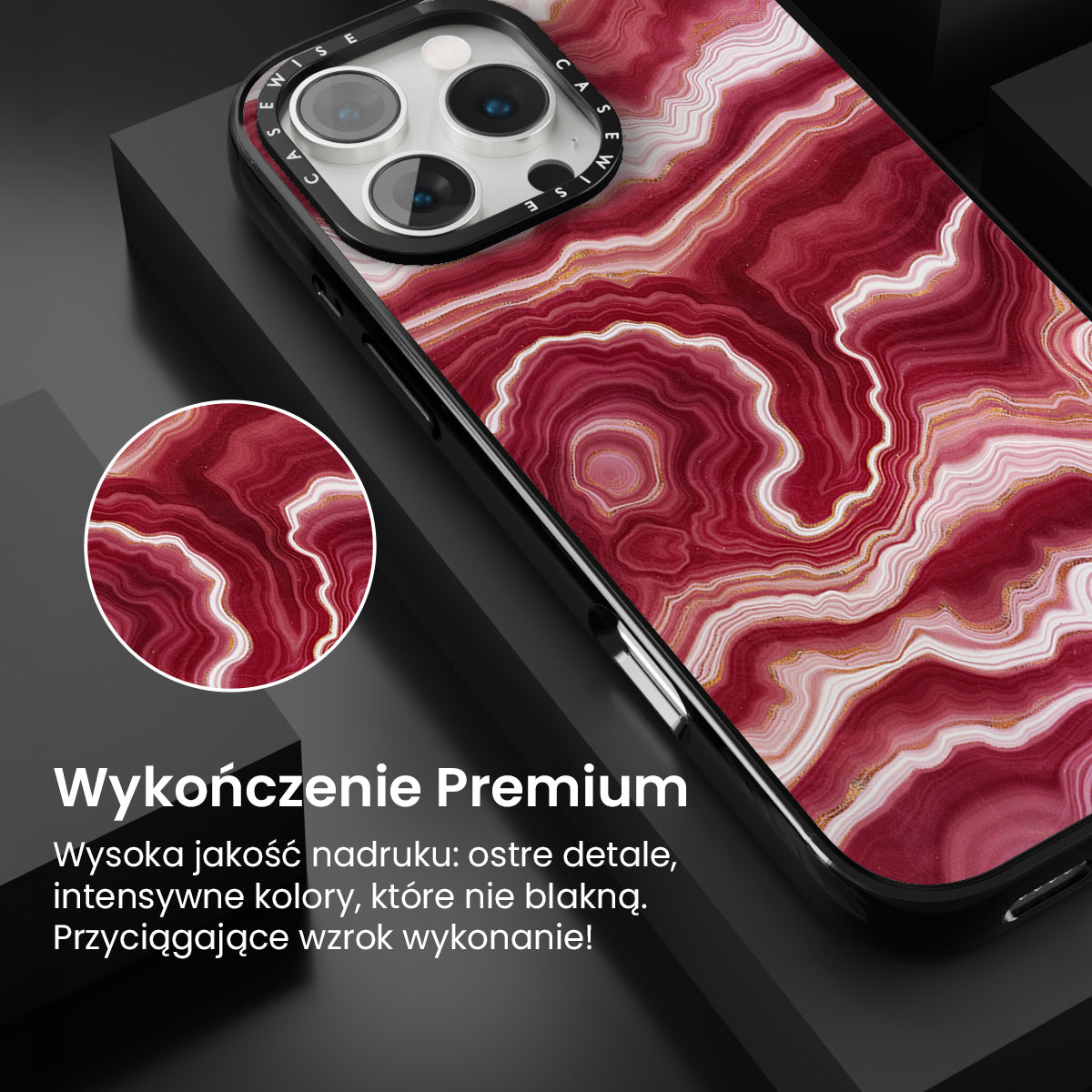 Red Agate Texture 10 - Etui