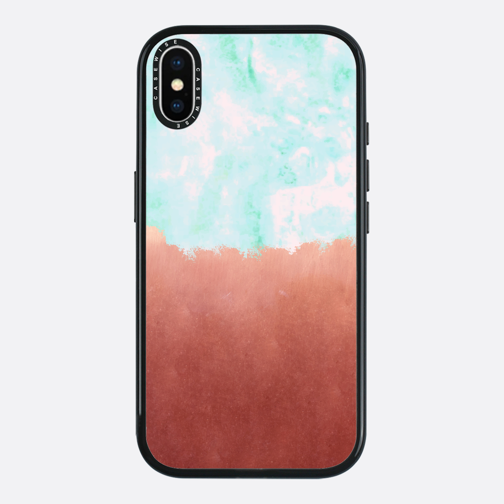 Sea green + copper