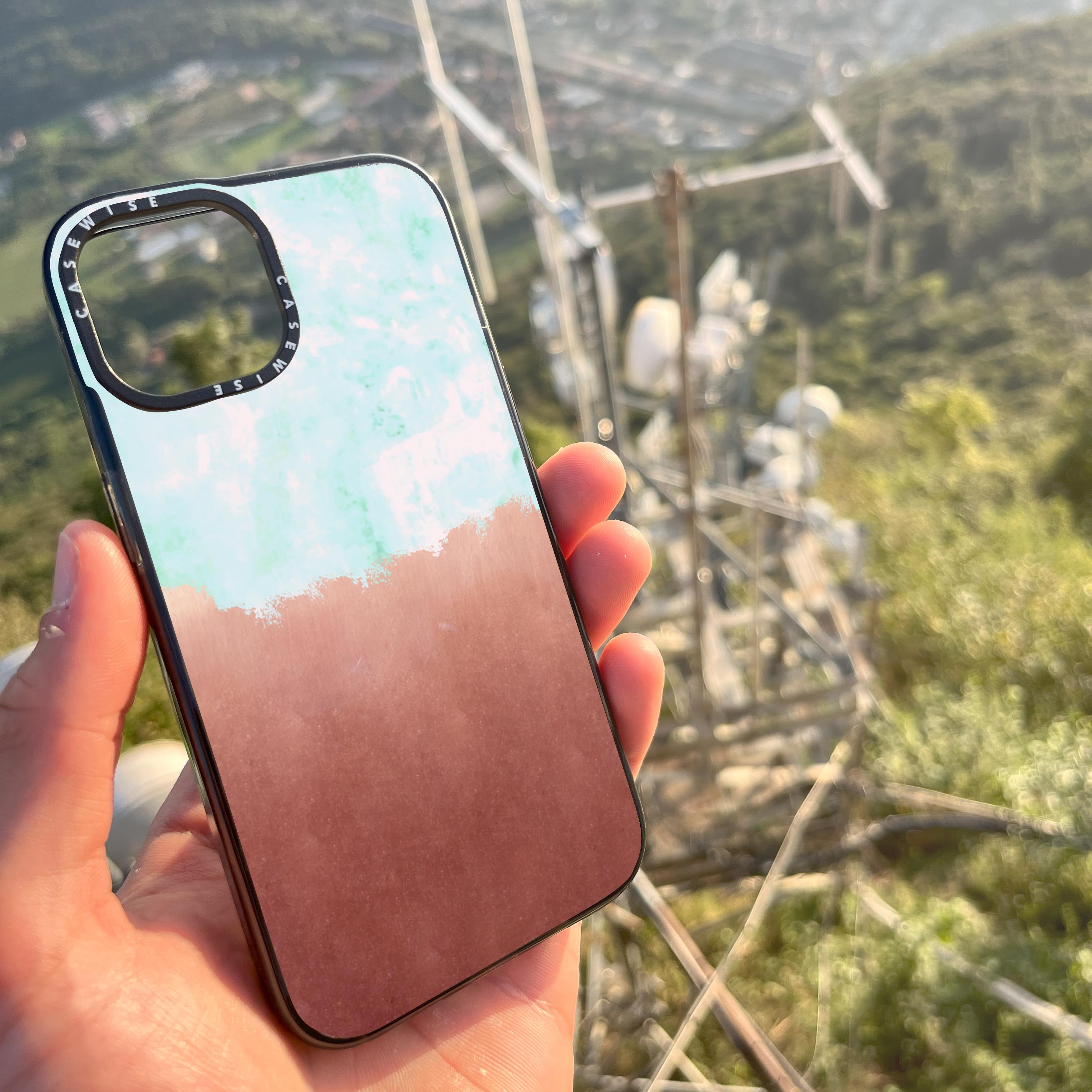 Sea green + copper