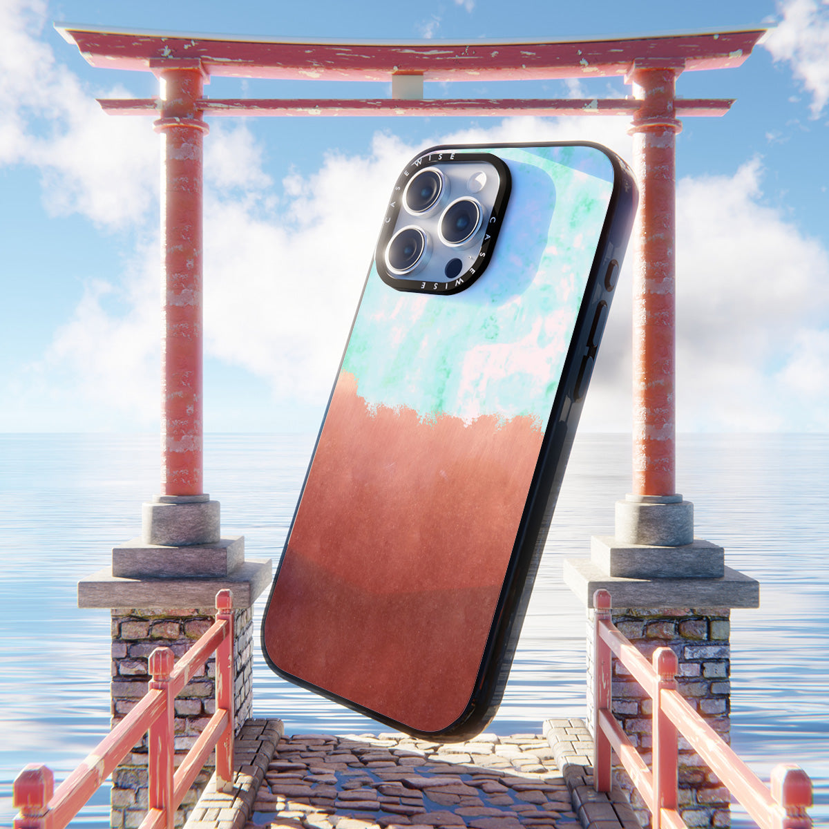 Sea green + copper