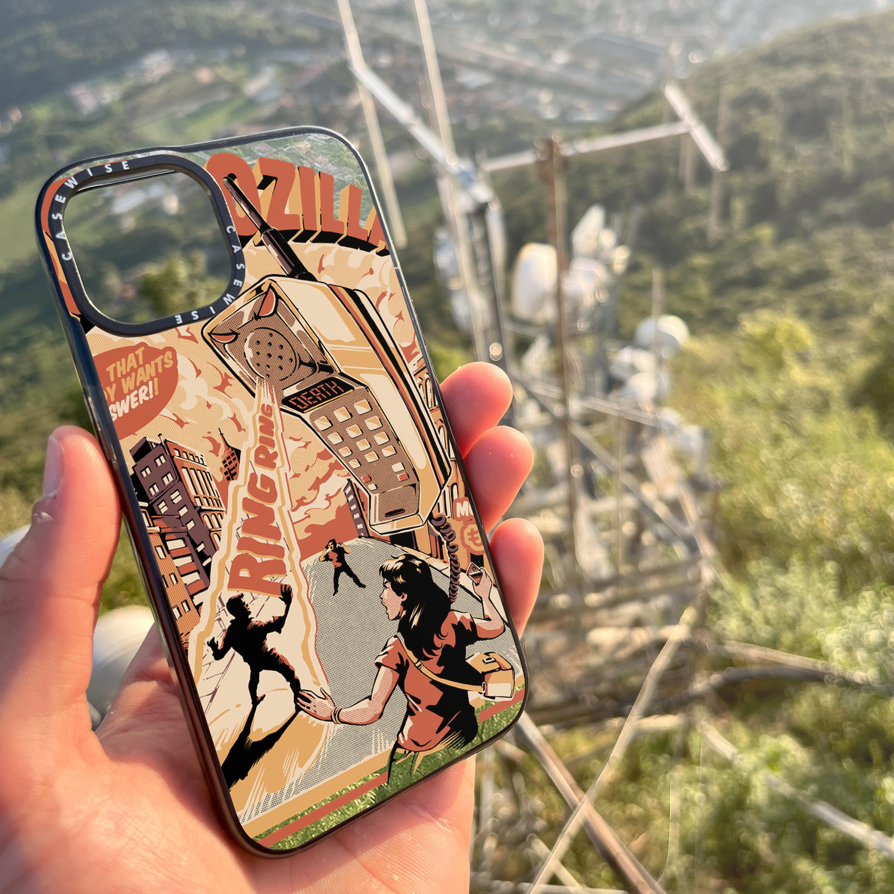 Retro Phonezilla - Etui
