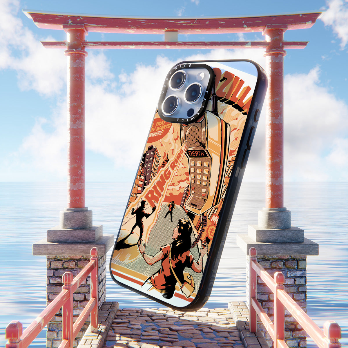 Retro Phonezilla - Etui