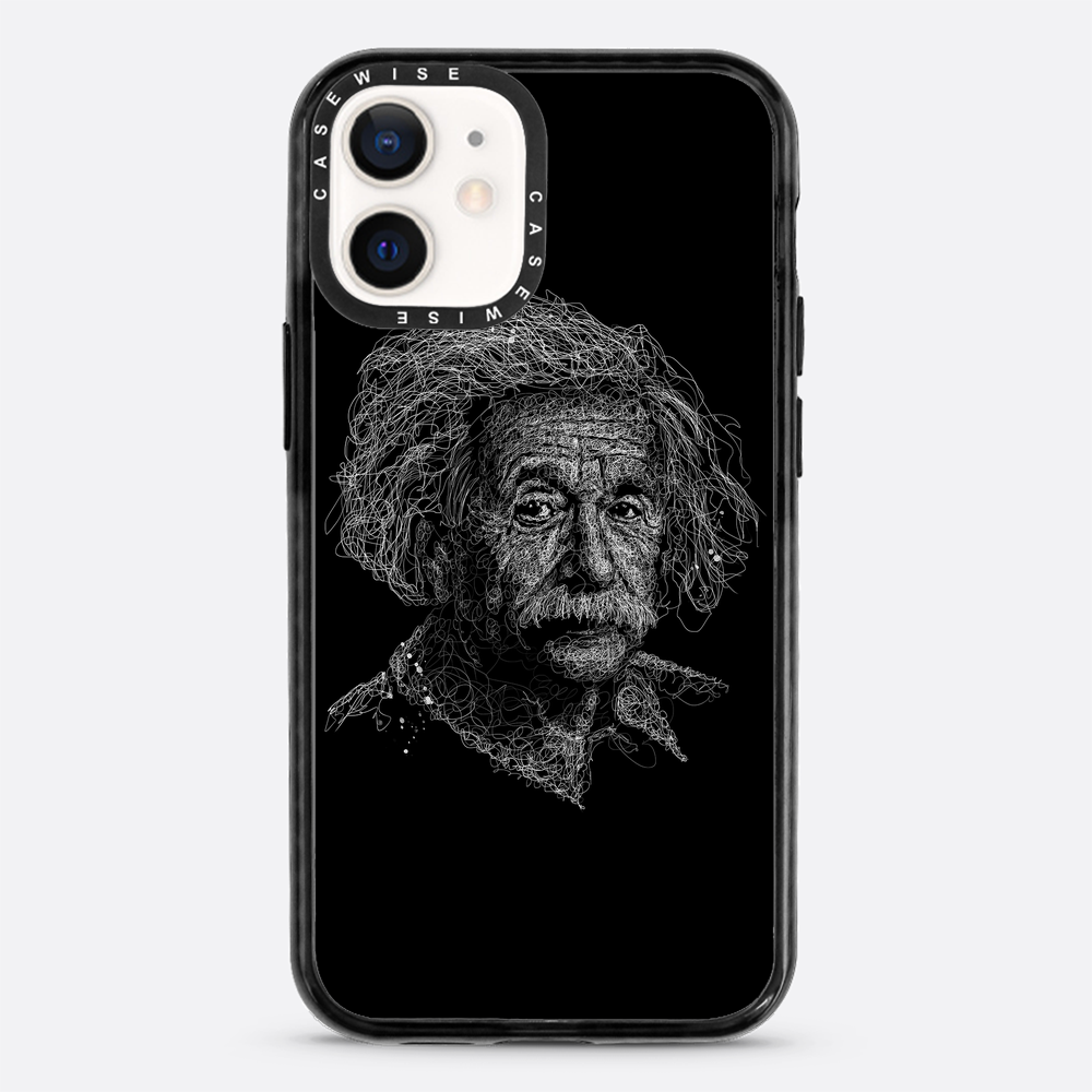 digital scribble art design inspired by albert einstein - Etui