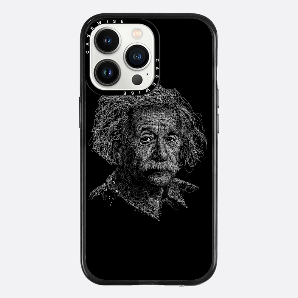 digital scribble art design inspired by albert einstein - Etui