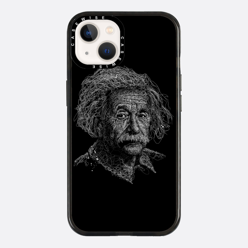 digital scribble art design inspired by albert einstein - Etui