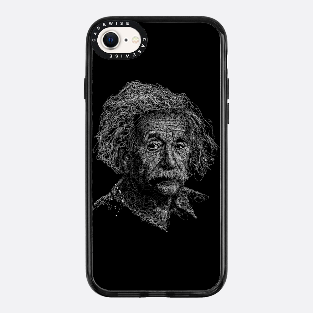 digital scribble art design inspired by albert einstein - Etui