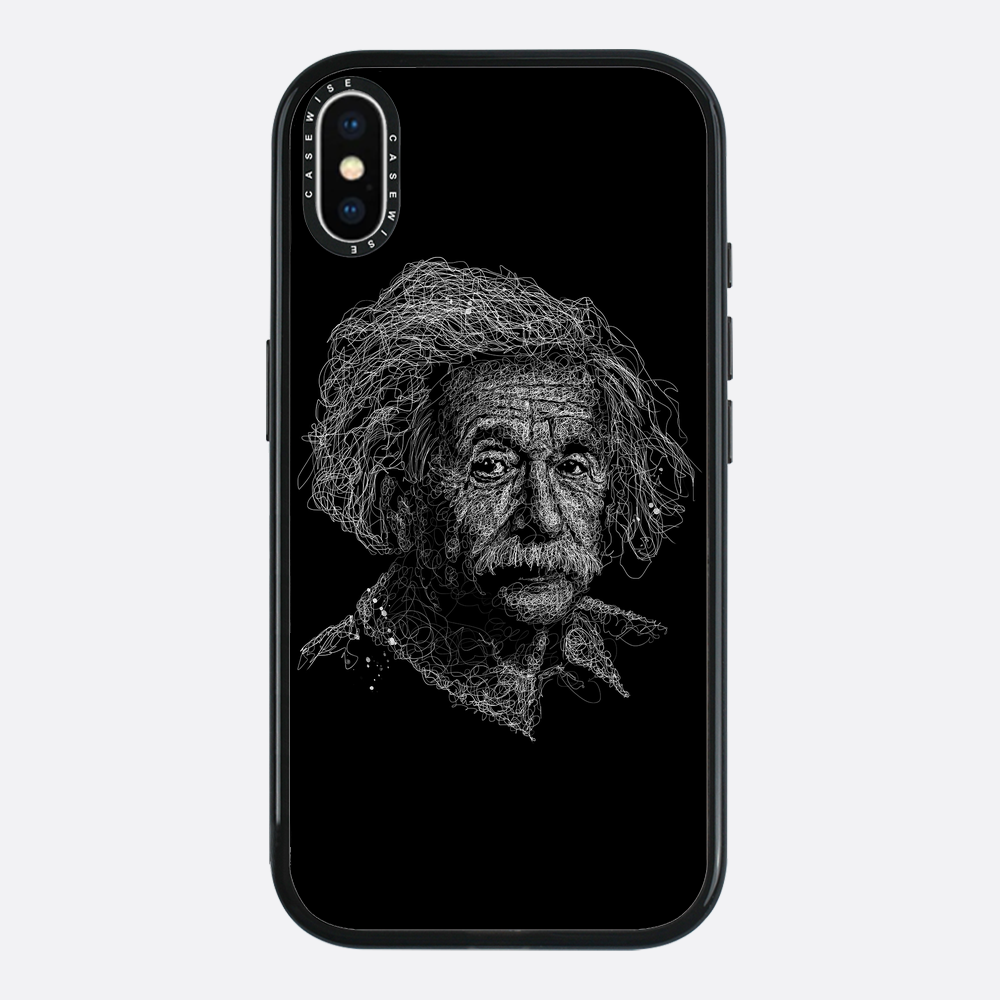 digital scribble art design inspired by albert einstein - Etui