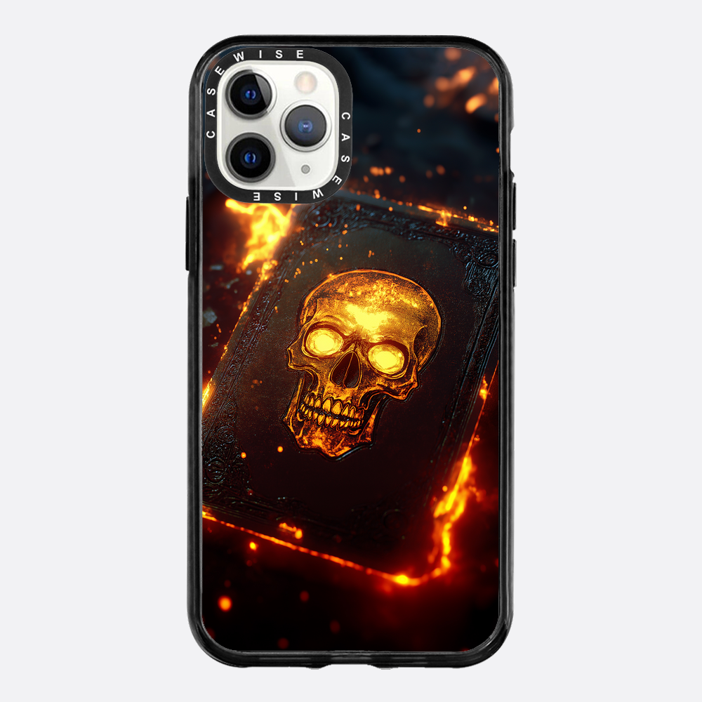 Skull Fire Book Card - Etui