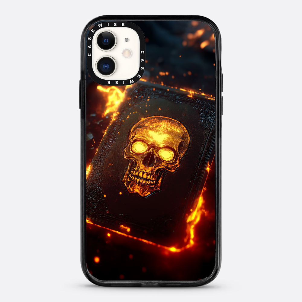 Skull Fire Book Card - Etui