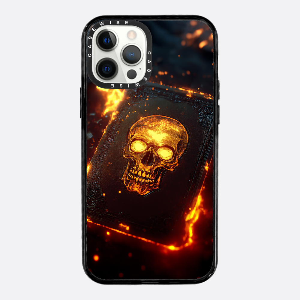 Skull Fire Book Card - Etui