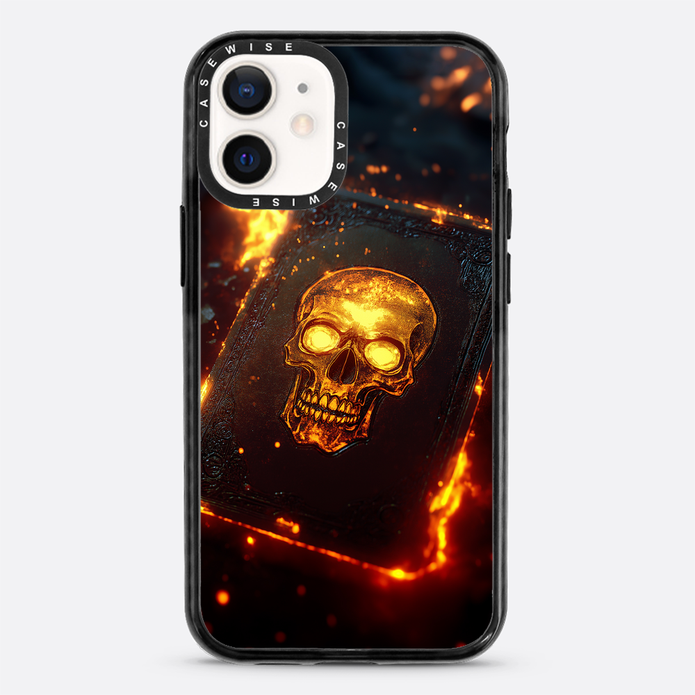 Skull Fire Book Card - Etui