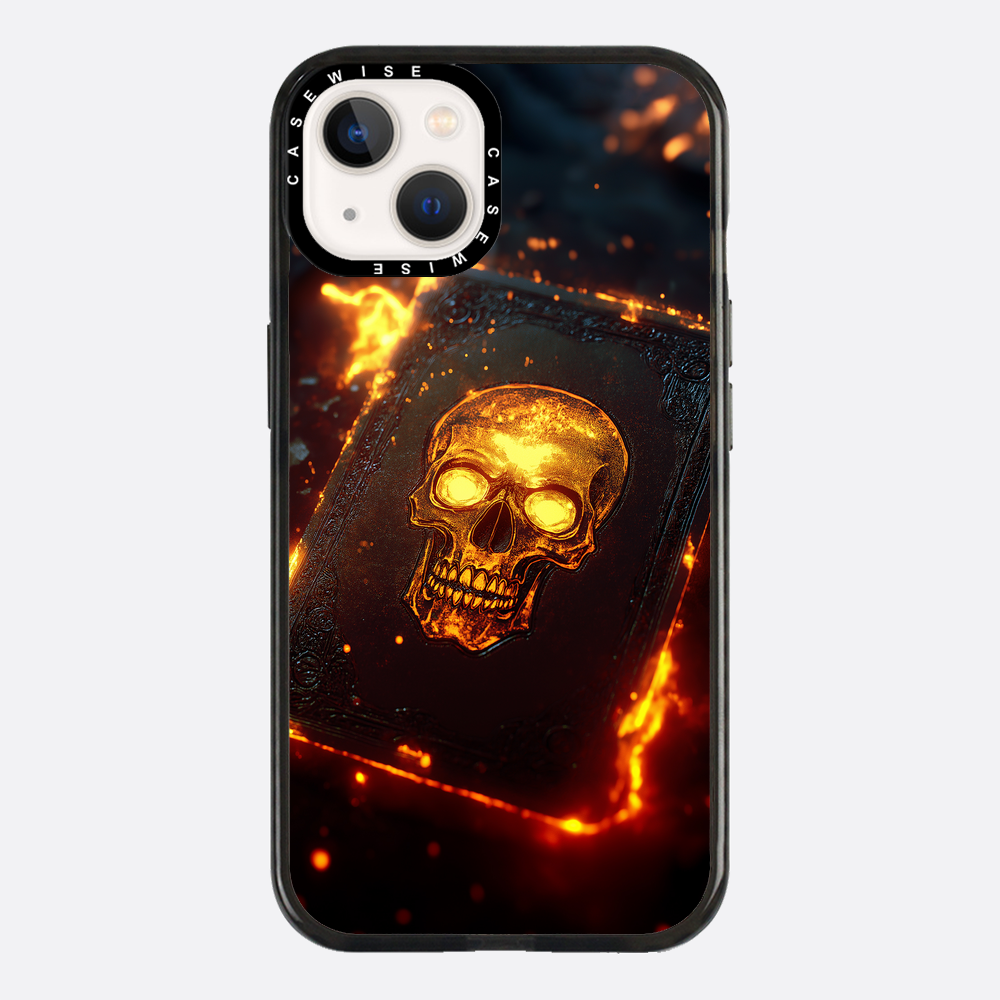 Skull Fire Book Card - Etui