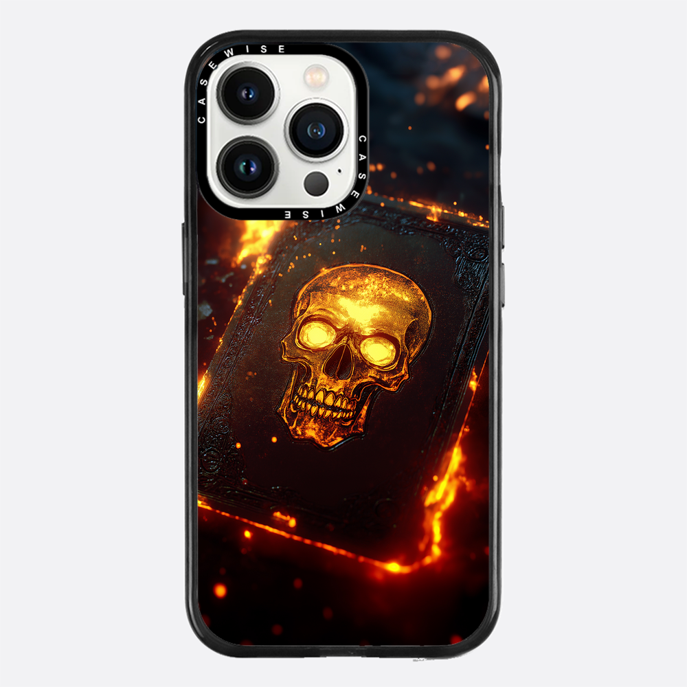 Skull Fire Book Card - Etui