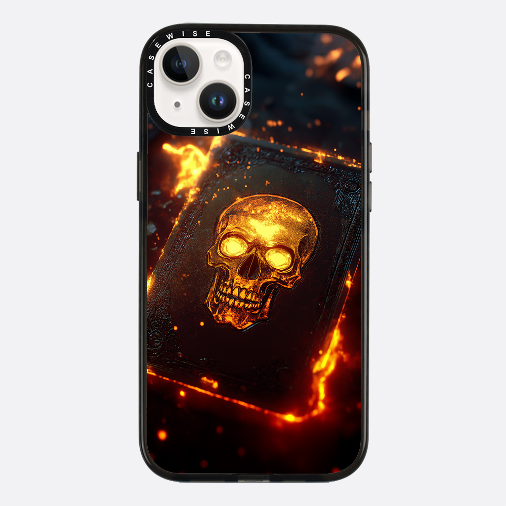 Skull Fire Book Card - Etui