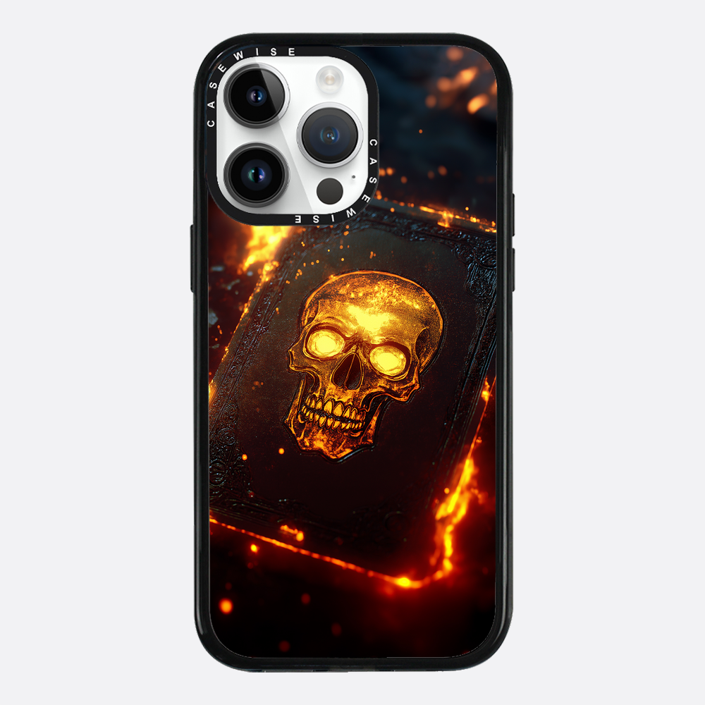 Skull Fire Book Card - Etui