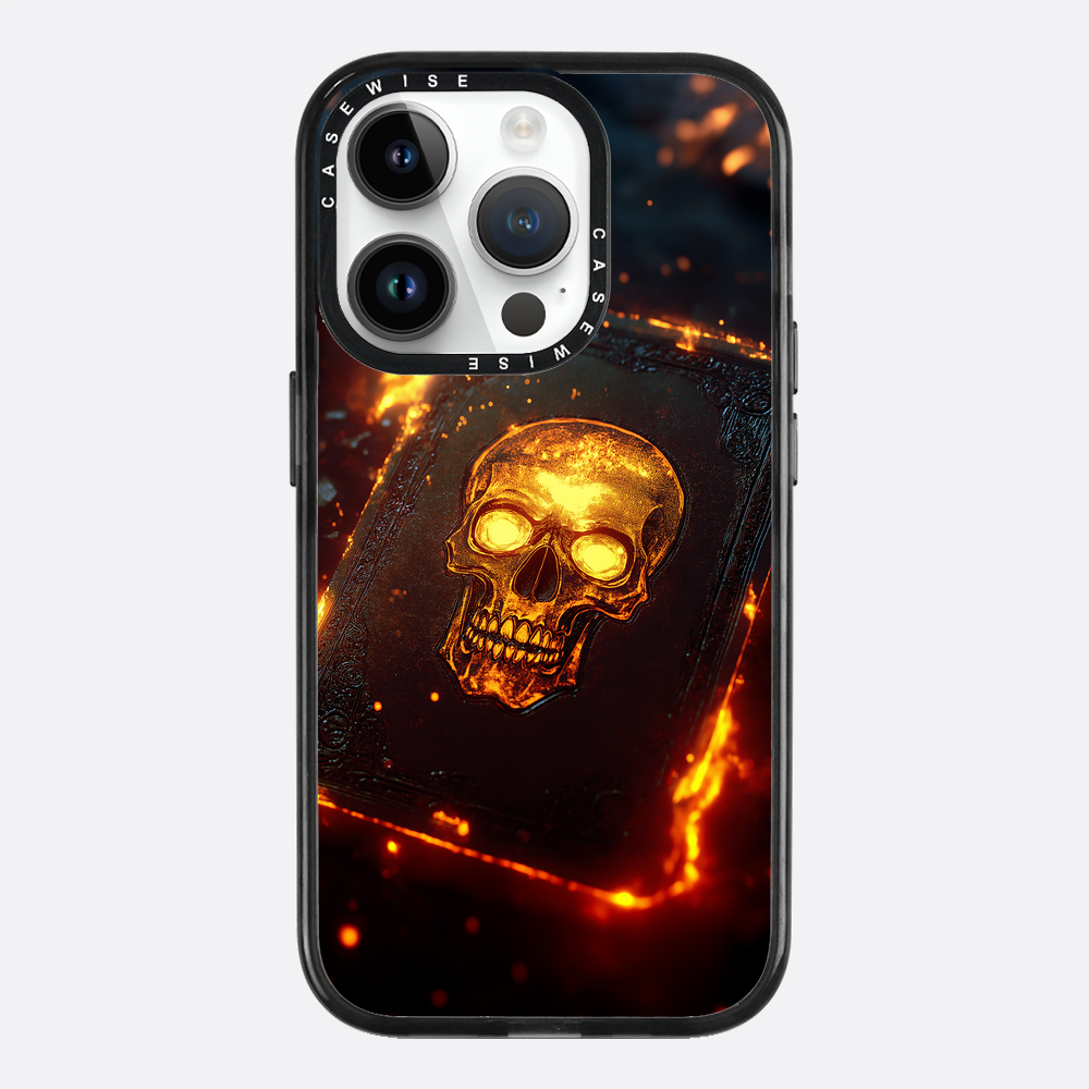 Skull Fire Book Card - Etui