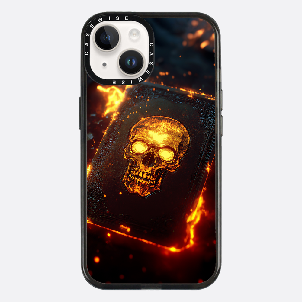 Skull Fire Book Card - Etui