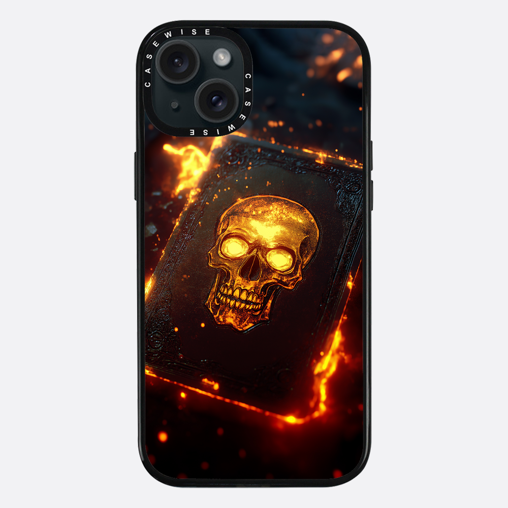 Skull Fire Book Card - Etui