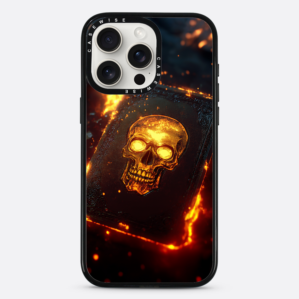 Skull Fire Book Card - Etui