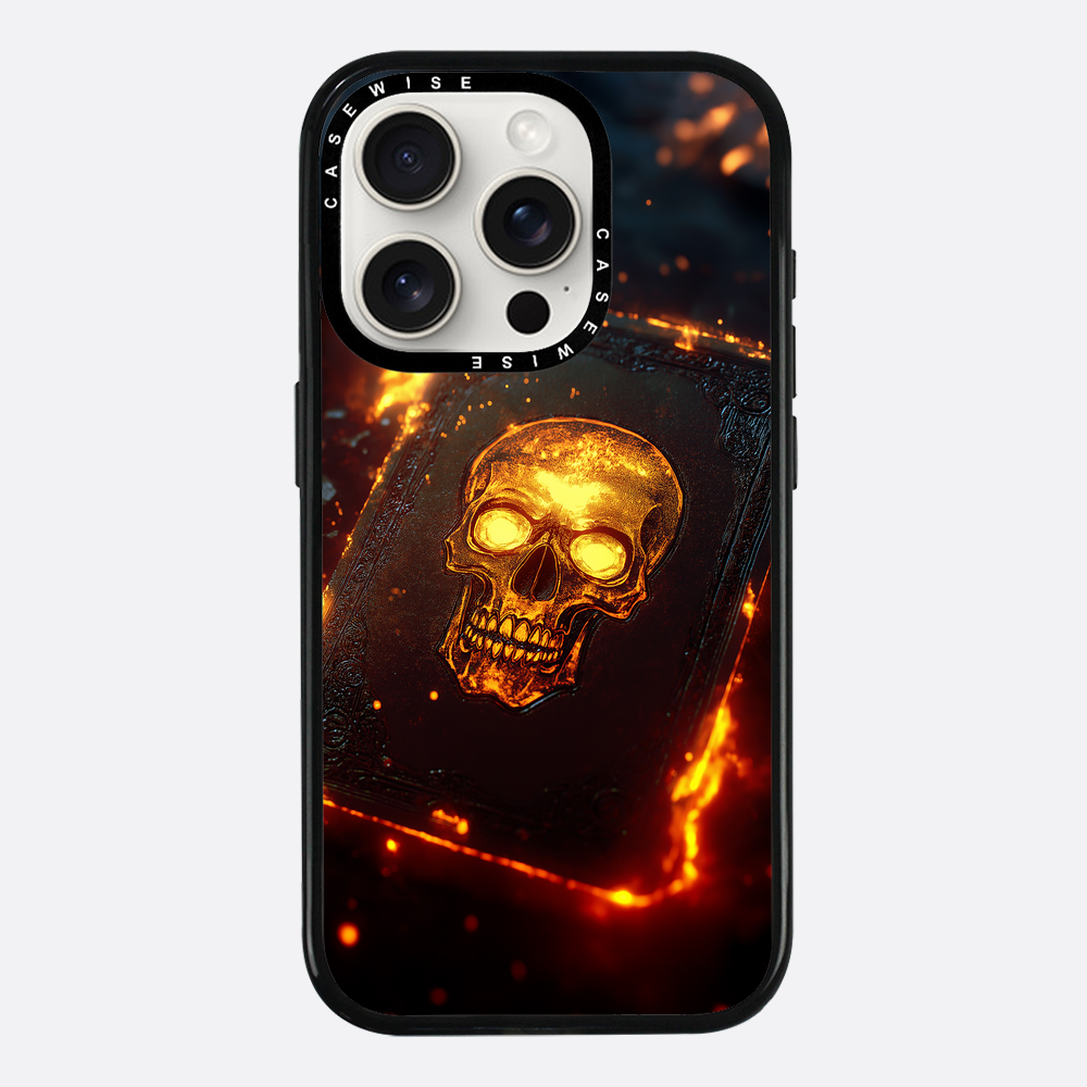Skull Fire Book Card - Etui