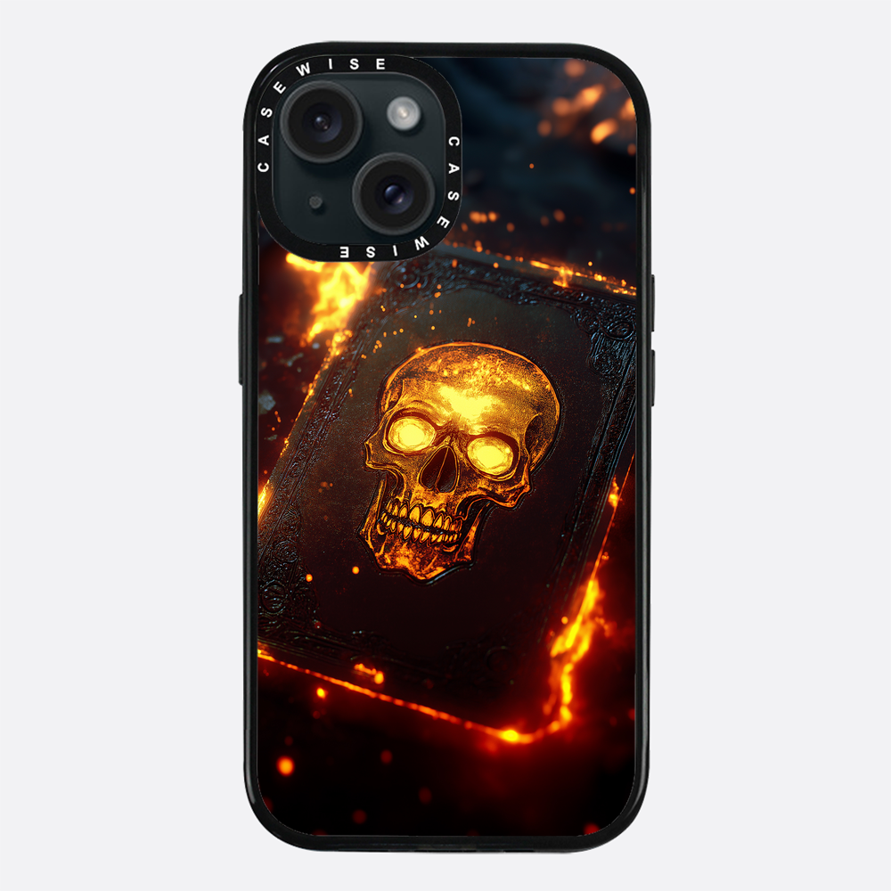 Skull Fire Book Card - Etui