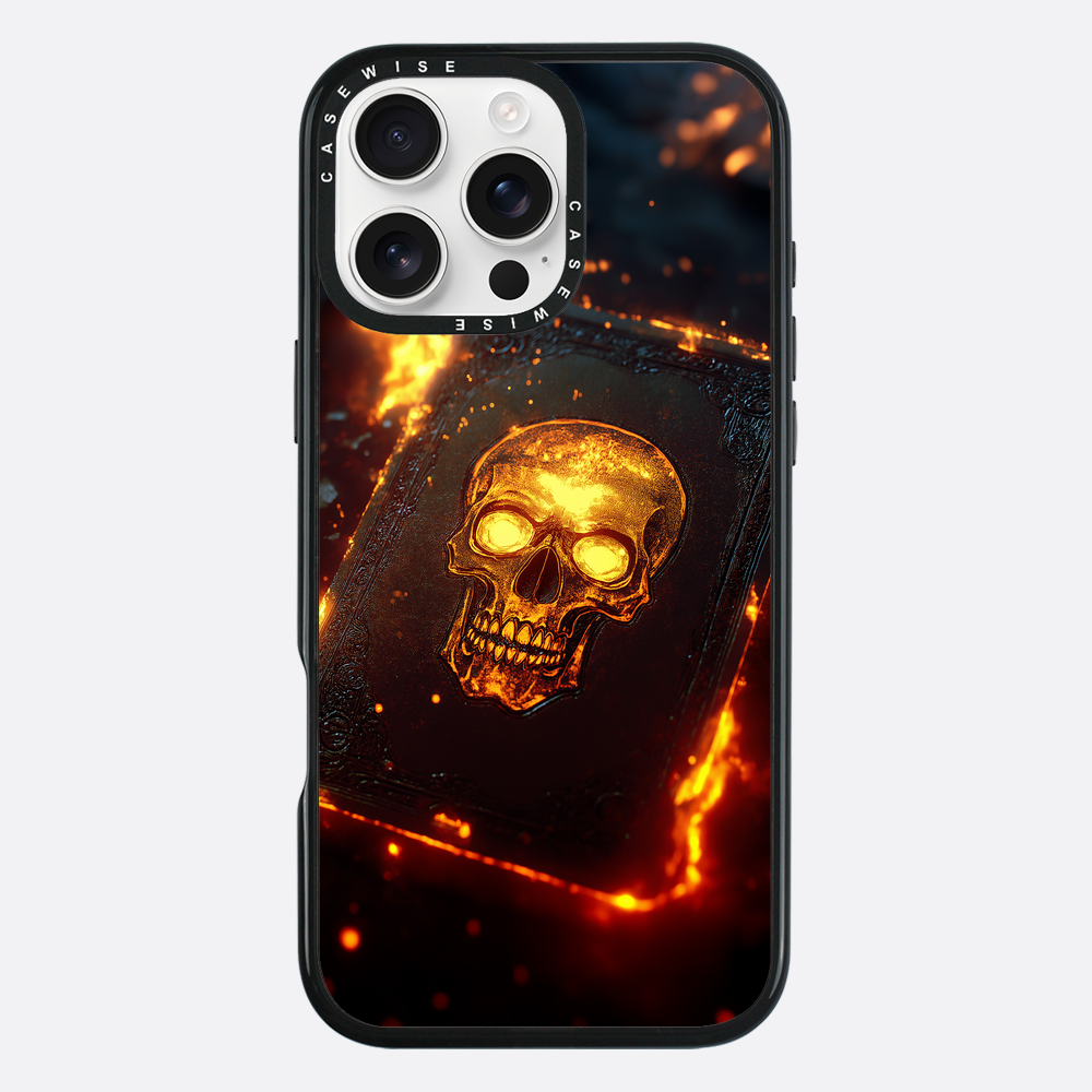 Skull Fire Book Card - Etui