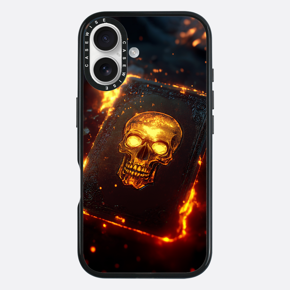 Skull Fire Book Card - Etui