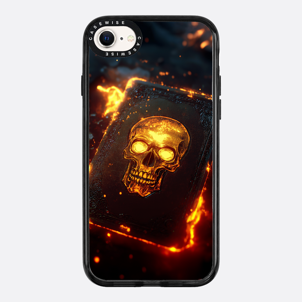 Skull Fire Book Card - Etui