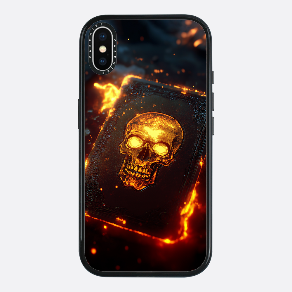 Skull Fire Book Card - Etui