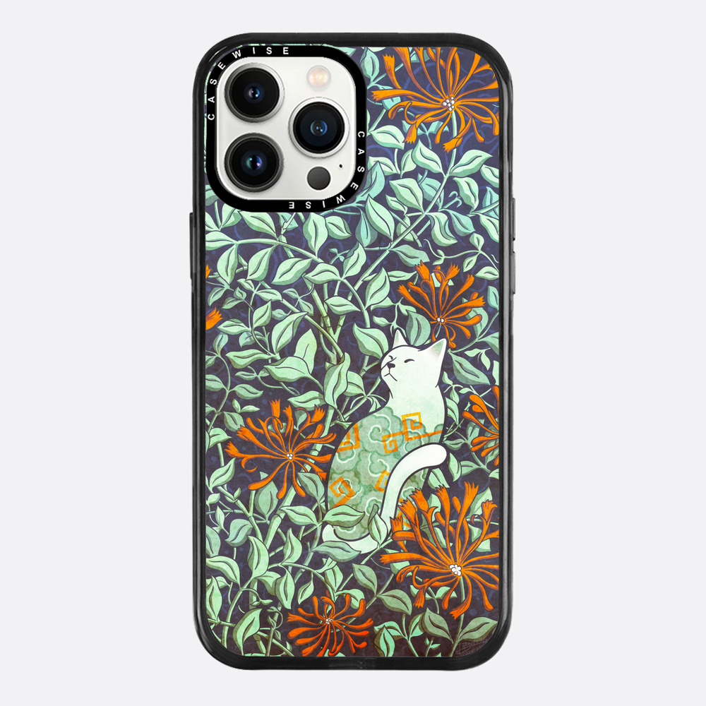 Cat and honeysuckle - Etui