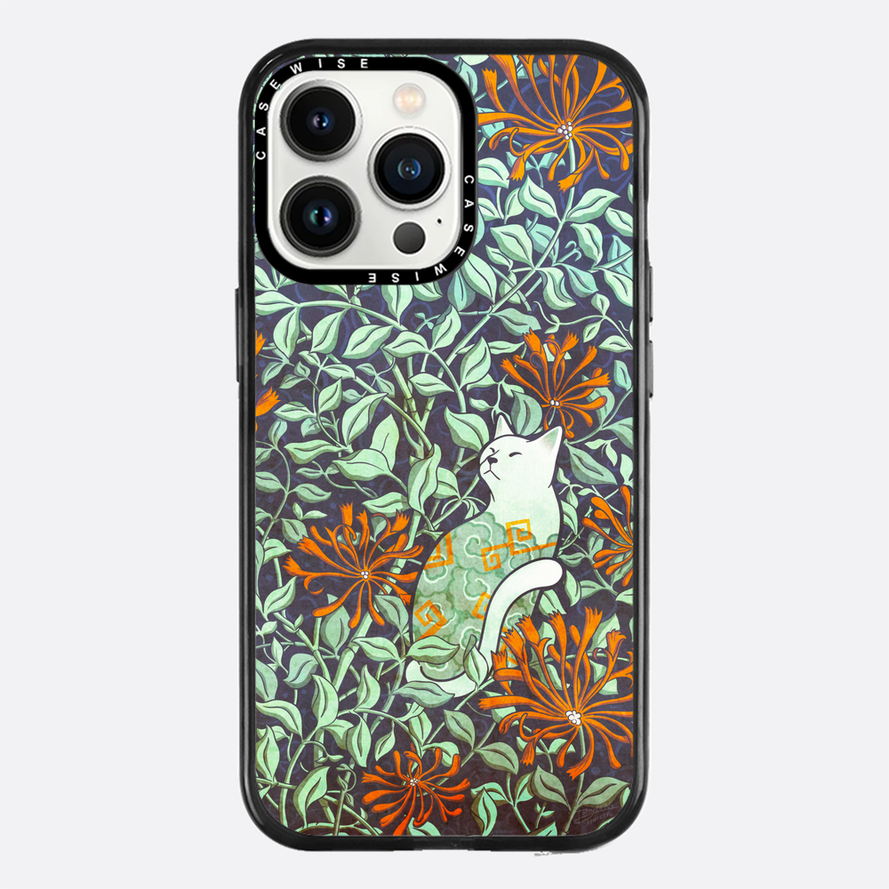 Cat and honeysuckle - Etui