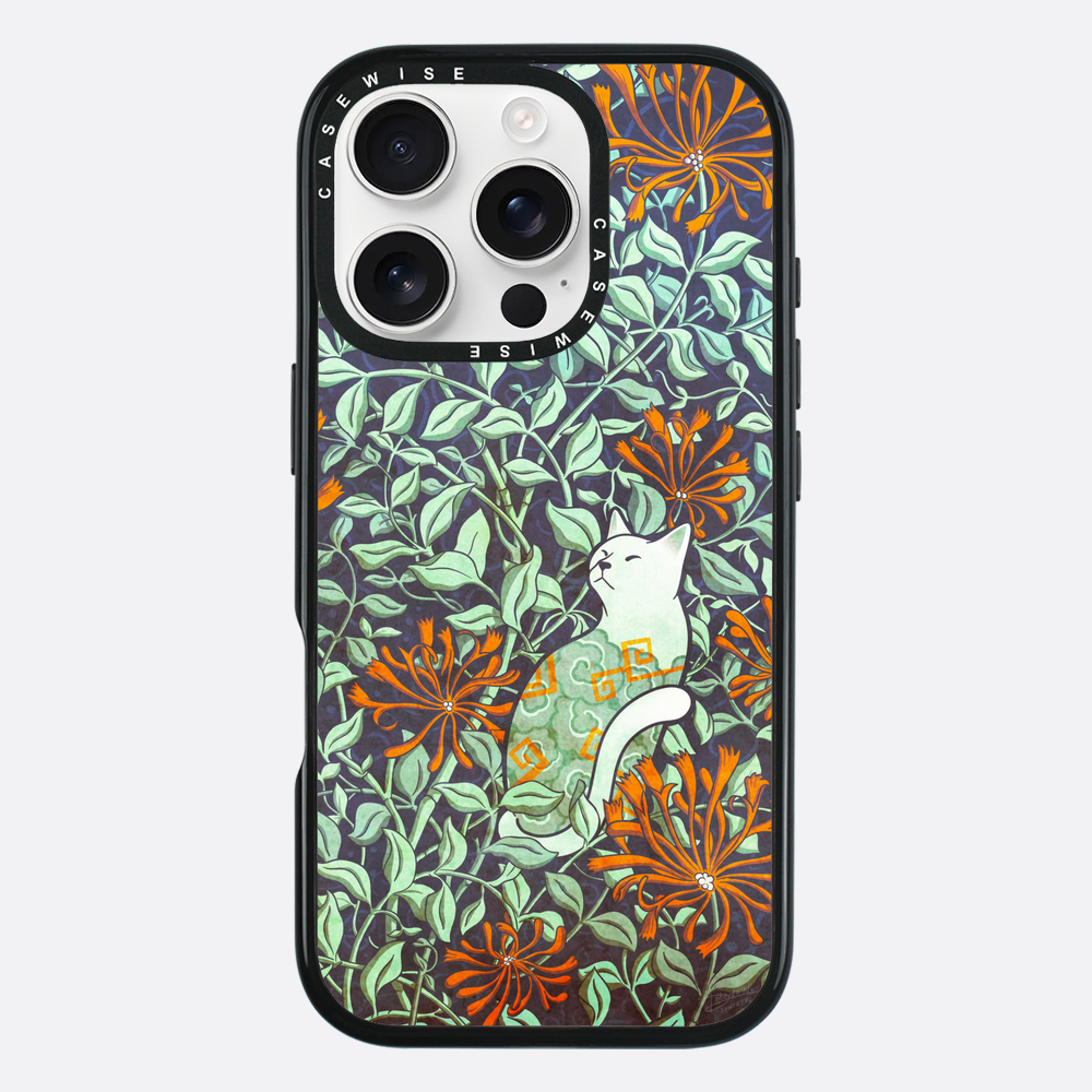 Cat and honeysuckle - Etui