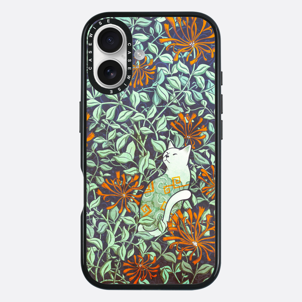 Cat and honeysuckle - Etui