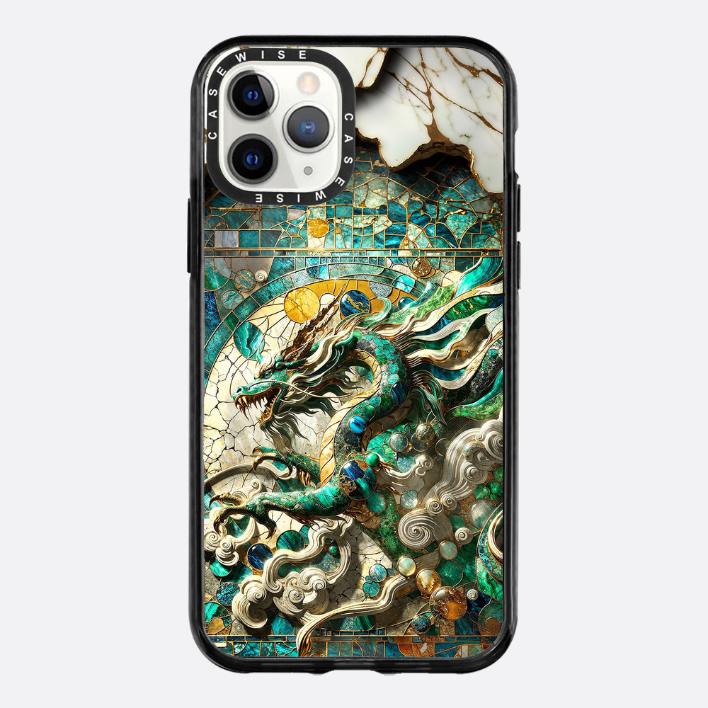 Asian Jade Dragon Kintsugi - Etui