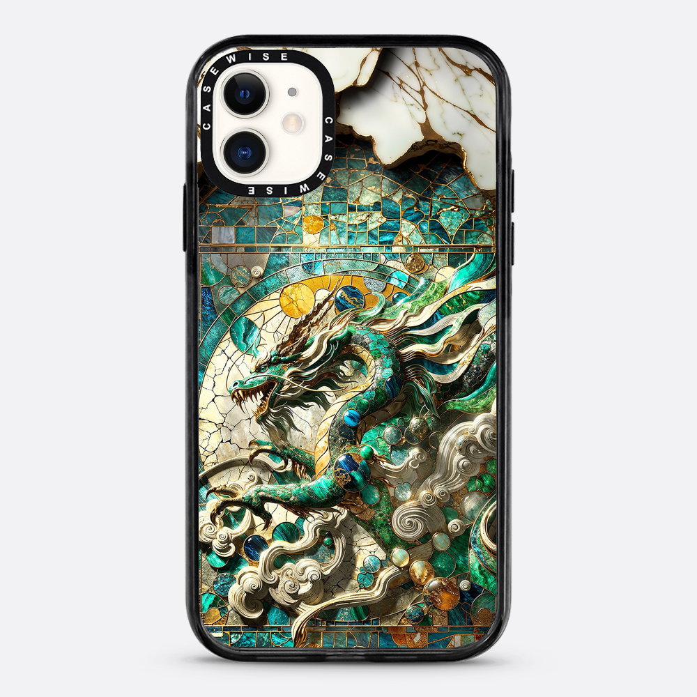 Asian Jade Dragon Kintsugi - Etui