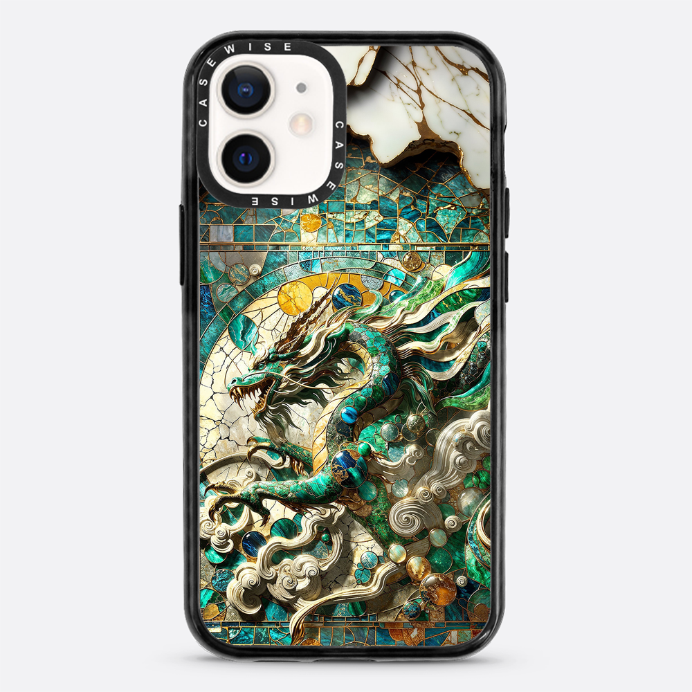 Asian Jade Dragon Kintsugi - Etui