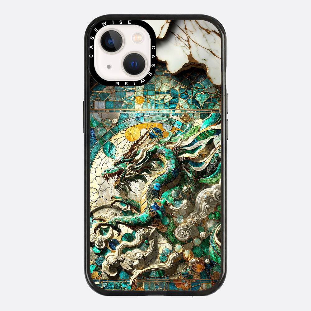 Asian Jade Dragon Kintsugi - Etui