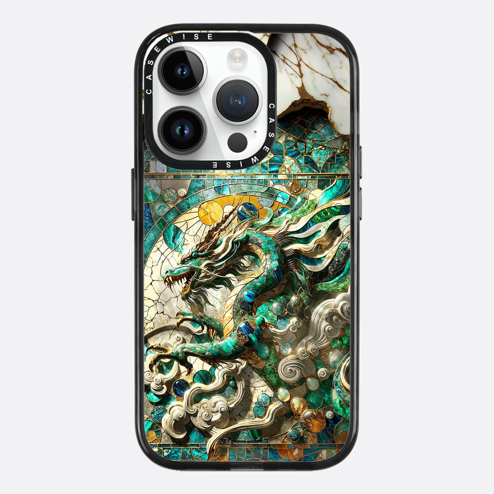 Asian Jade Dragon Kintsugi - Etui