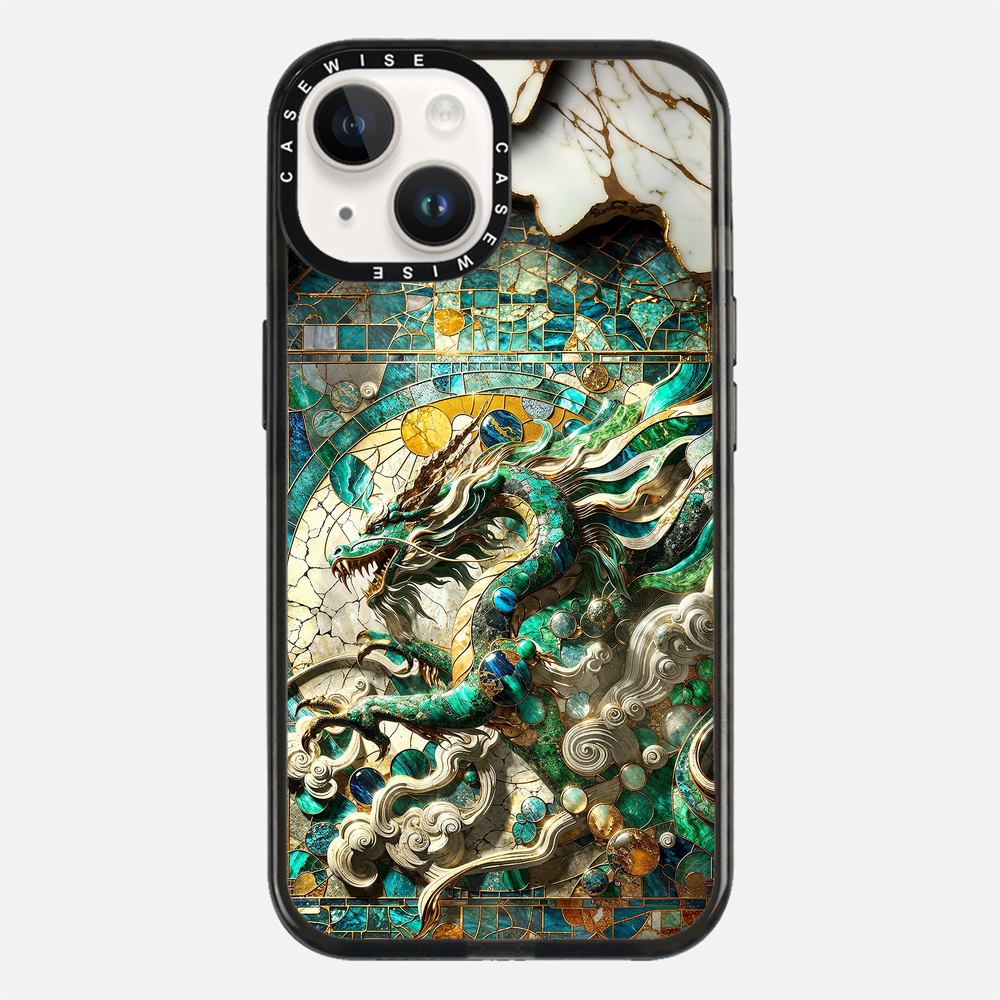 Asian Jade Dragon Kintsugi - Etui