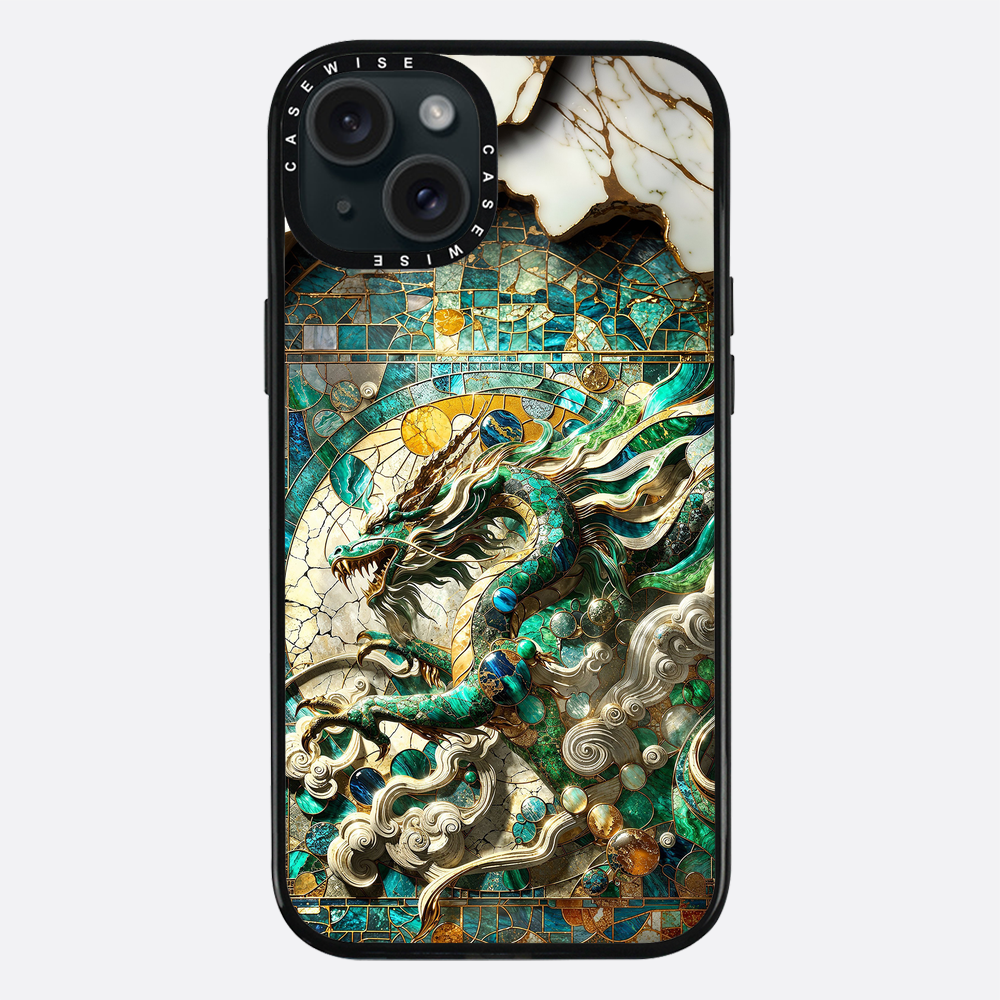 Asian Jade Dragon Kintsugi - Etui