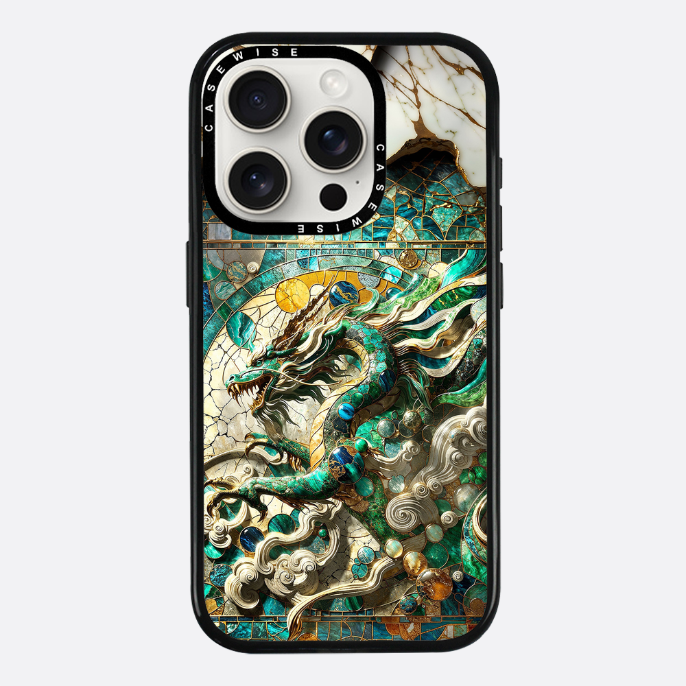 Asian Jade Dragon Kintsugi - Etui